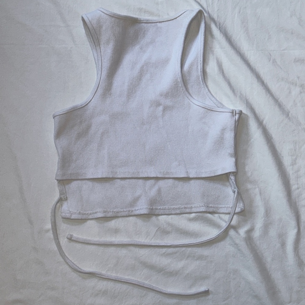 Factorie Seamless Ribbed Openback Tank - Picture 3 of 4